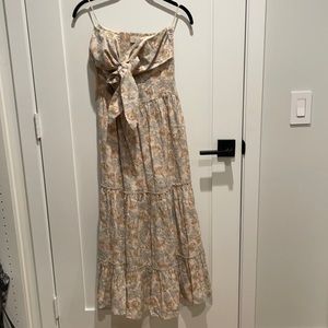 HAPPYXNATURE Strapless Infinity Floral Maxi Dress